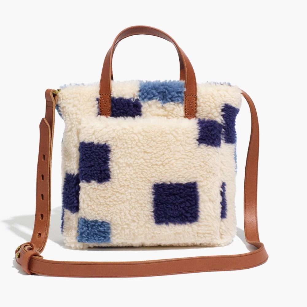 Madewell The Small Transport Crossbody: (Re)sourced Sherpa Edition
